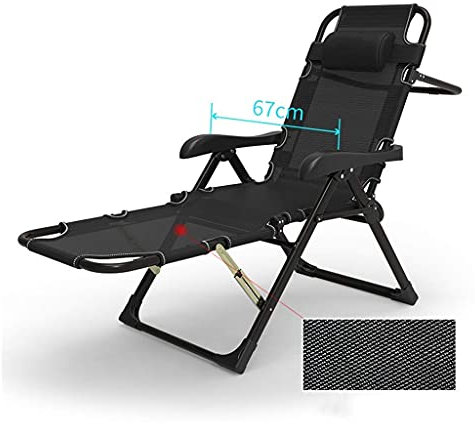 TONZN Freizeit-Lounge-Stuhl, Sonnenstuhl, klappbarer Zero-Gravity-Stuhl, Liegestuhl, Garten-Außenterrassen-Strandstuhl, extra breit 67 cm (Farbe: 9) (3)