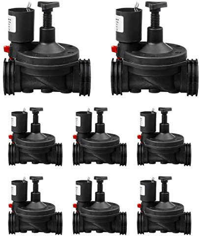 [Pack 8] L'elettrovalvola da 1 24V con regolatore di portata è ideale per irrigazione residenziale e agricola, valvola di irrigazione lavorare con portate elevate senza erosione diaframma.