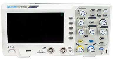 ZCBYBT Oscilloscope Professionnel Portable LW-2102CEL Oscilloscope Numérique 100MHZ 2 Canaux 1GS/S Taux D'Échantillonnage,301Mm*152Mm*71Mm