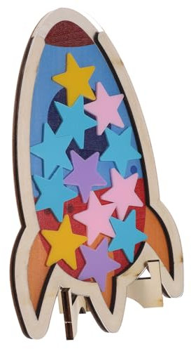 MAGICLULU Belohnungstafel Für Kinder Sternenglas Aus Holz Belohnungsglas Zum Befüllen Von Kinderspielzeug Dekorative Sternentafel Für Die Schule Zu Hause