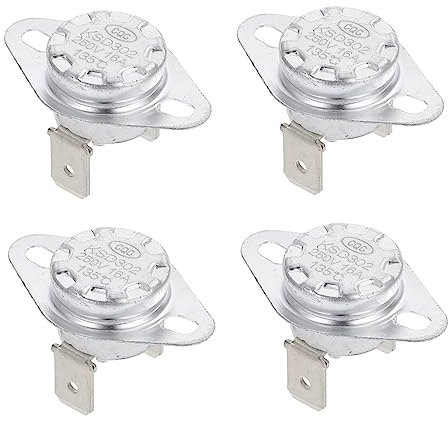 Gadpiparty Keramik Ksd302 Thermostat 16a 250v 135 Grad Präzise Temperaturregelung Hochzuverlässig für Kühlschrank Mikrowelle 4 Stück