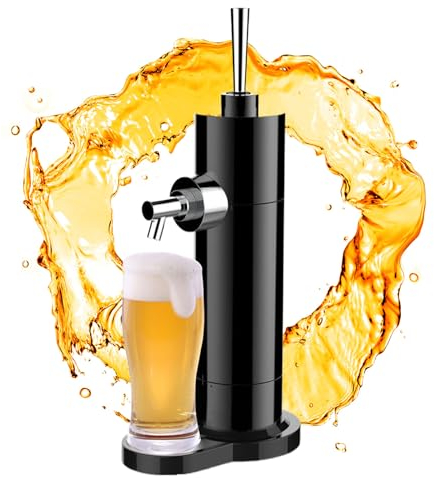 JSDQQG Negro,Máquina De Espuma De Cerveza,Grifo Cerveza,Dispensador De Cerveza Grifo Cerveza para Casa Dispensador De Cerveza En Lata