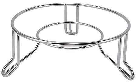 Sunicon Untersetzerhalter aus Edelstahl, rund, für Kochplatten, wärmeisolierend, Topf- und Pfannenauflage für den Esstisch in der Küche