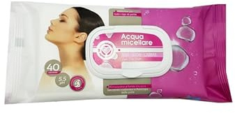 Salviette Struccanti Acqua Micellare, 40 Pezzi