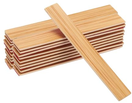 CoCud Dollhouse Flooring, 3.94 Length, Wood Self Adhesive Miniature Dollhouse Wood Flooring Peel and Stick (White) - (Applications: for Dollhouse Decoration), 20-Pieces