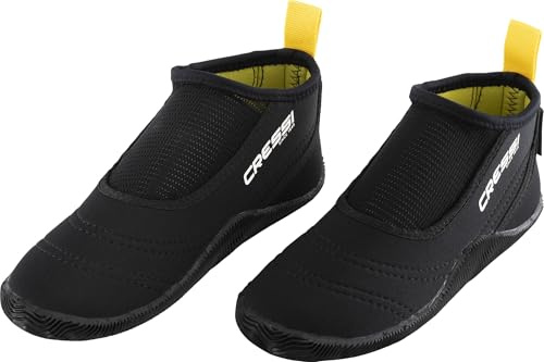 Cressi Aquatrek Boots Black L (EU 42/43 UK 8/8.5) - Comoda Calzatura da Acqua Progettata per Gli Ambienti Marini, Nero, L, Unisex