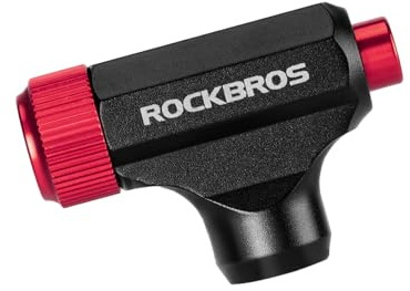 ROCKBROS Mini CO2-cykelpump för Presta- och Schrader-ventiler, snabb pumpning av däck för MTB, landsvägscykel och gruscykel