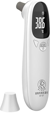 Ohrthermometer für Katzen – wasserdichte Tier-Thermometer | Veterinärtechnologiebedarf, Welpen-Thermometer, Fiebererkennungsgerät für Haustiere