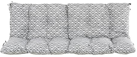 PATIO Hollywoodschaukel Auflage 150x50 cm Frigiliana Sitzpolster Gartenbank Auflage gesteppt einteilig mit Schnüren