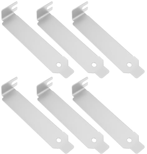 VGOL 6 x PC basso profilo PCI staffa di espansione slot posteriore del computer copertura per case del computer, 80x18x13mm