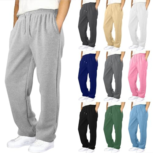AMhomely Baby/Toddler Boys Jogger Pants - Lightweight Tapered Sweatpants - Lounge Jogger for Boys Blue