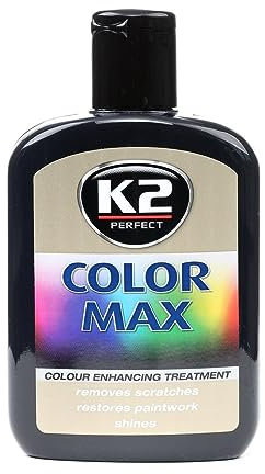 K2 Colour Max Car Paint Polish Cover Scratches Enhance Shine Restorer - BLACK