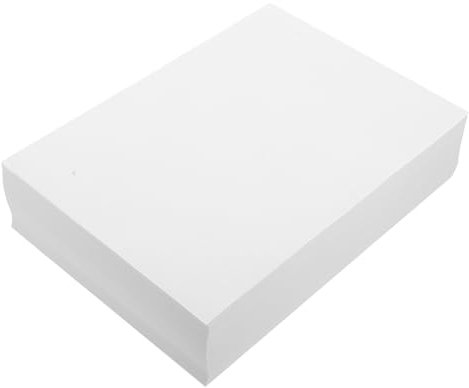 LALAFINA 500blätter Weißes Kartonpapier Druckerpapier Bedruckbares Blankopapier Doppelseitig Bastelpapier Mehrzweckdicke Druckerblätter