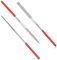 Miniature and Model Files Diamond Needle File Set, 3 Pcs Hardened Alloy Strength Steel Files of Round File, Flat File and Half-Round File for Jewelers Glass Wood Carving Craft