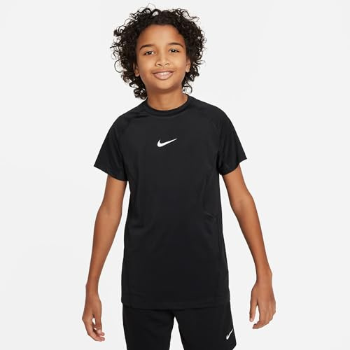 Nike FJ6858-010 PRO T-Shirt Bambino/Ragazzo Black/White Taglia M