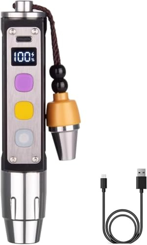 YZYOE LED Three Switches Three Light Sources Jade Identification Flashlight, New Multifunctional Gemstone Mineral Detection Light, White Lights, Yellow Lights, and 365nm Ultraviolet Query Mini Lamp.