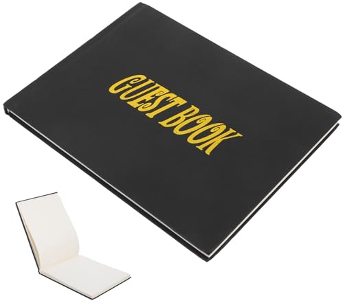 Operitacx Libro De Visitas para Bodas Y Graduaciones 9.56X7.28 Pulgadas Álbum De Recuerdos De Boda Personalizable para Ceremonias Y Eventos Especiales