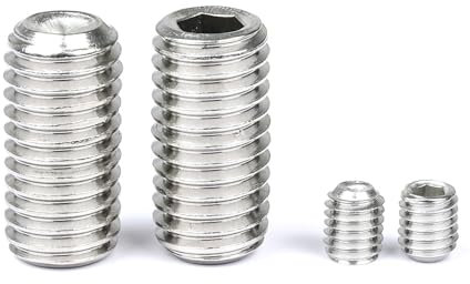 Sechskantschrauben mit Innensechskant， Gewindestift mit Innensechskant, Edelstahl M6 M8 M10, ohne Kopf, Innensechskant-Gewindestift DIN916(35mm,M8 10pcs)