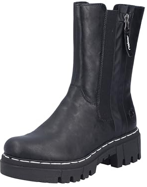Rieker dam 74083 Chelsea båt, svart, 38 EU, svart, 38 EU
