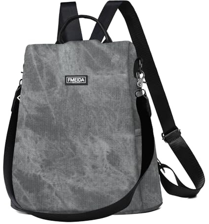 Fmeida Zaino Donna Antifurto Moda Borsa Donna con Tracolla Borse Zainetto da Viaggio Impermeabile