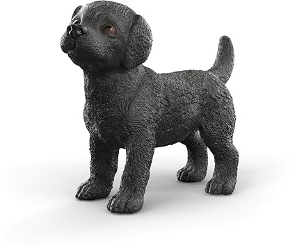 schleich Farm World | Schwarzer Labrador Welpe 14922 | 5 x 4 x 2 cm | Spielfigur ab 3 Jahren | schleich Bauernhof Spielfigur | detailgetreue Tierfigur | Geschenk für Jungen und Mädchen