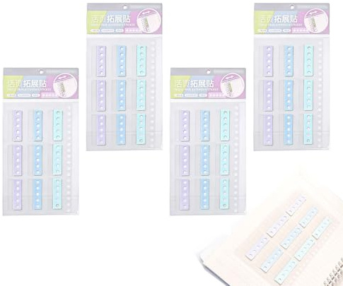 Pegatinas de refuerzo de agujeros, 72 unidades, protectores de etiquetas de papel, refuerzos de cuaderno, papelería de estudio de oficina en interiores, diseño adhesivo circular con agarre fuerte para