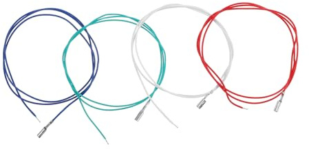 JECOMPRIS Cables de Cobre para Cabezal de Fonógrafo Estéreo y Transmisión de Audio Estable Juego de 4 Amplia Compatibilidad para Tocadiscos
