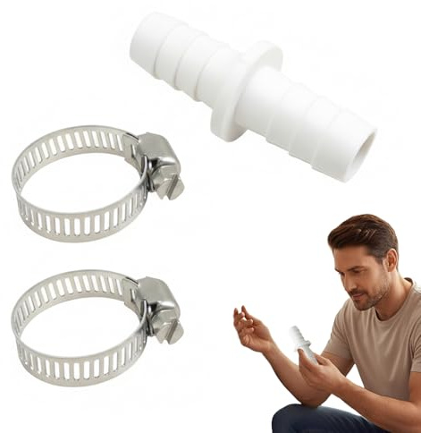 Washing Machine Waste Pipe Connector – Washing Machine Hose Connector for Drainage Pipe Extension, Durable Leak-Proof Coupler, Easy DIY Installation, Universal Fit for Home or Commercial Use