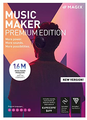 MAGIX Music Maker - 2019 Premium Edition - Unser beliebtestes Musikprogramm! Mehr Power. Mehr Loops. Mehr Möglichkeiten. | Standard | PC | PC Aktivierungscode per Email