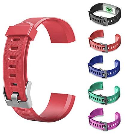 Fiorky AGZHU Ersatz-Armbänder, verstellbare Armbänder, buntes Armband-Zubehör, Ersatzbänder, Fitness-Tracker für ID115Plus HR Smart Watch