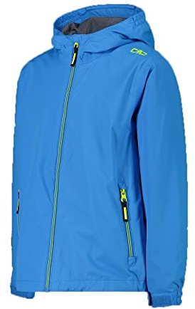 CMP Giacca Pioggia In Poliestere Antistrappo Da Bambini, Giacca Unisex - Bambini e ragazzi, Regata, 128