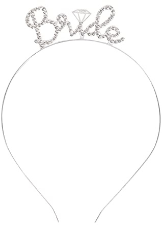 Bride to Be Stirnband, Junggesellinnenabschied, Brautschmuck, Tiara für Junggesellinnenabschied, Brautparty, Silber