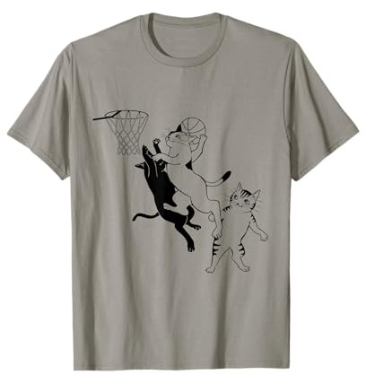 T-shirt con gatti che giocano a Maglietta