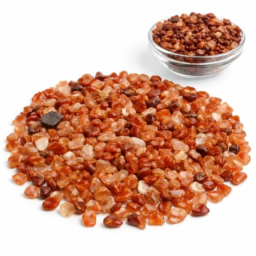 Perlin Roter Aventurin Edelstein Chips 500 Stück Trommelsteine 6 mm 12 mm Naturstein ohne Loch Splitterperlen für Schmuckherstellung Basteln Dekoration DIY