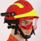 Fadiadem Cascos de Seguridad de Rescate de Emergencia Casco Duro, Casco de Bombero Equipo de protección Personal, Casco de Rescate antiimpacto con Faro y Gafas