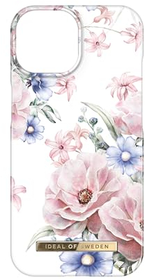 IDEAL OF SWEDEN Bedruckte Handyhülle, niedliches buntes Muster, schützende Abdeckung aus Hartplastik mit Mikrofaserfutter für das iPhone. Kompatibel mit iPhone 15 Pro (Floral Romance)