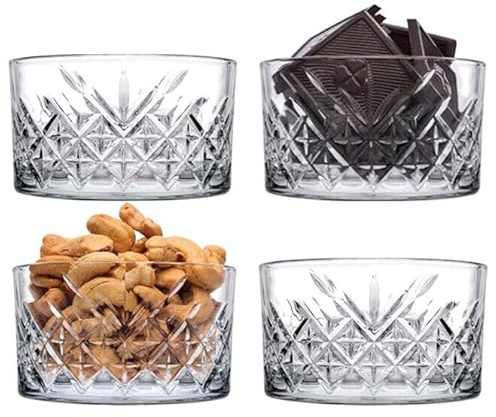 Queensway Home & Dining 250ml Glass Mini Dessert Snacks Nuts Ice Cream Serving Bowls Party Dishes