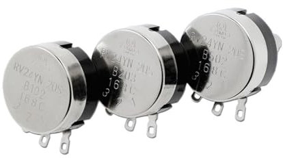 Potentiometer RV24YN20S B201 B501 B102 B202 B502 B103 B203 B503 B104 B204 B254 B504 B105 500 ohm 10K 20K 50K 100K 200K ohm Potentiometer(10K Ohm-(B103))