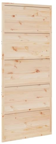 VidaXL Porta per Granaio 90x208 cm in Legno Massello di Pino, porta scorrevole per interni