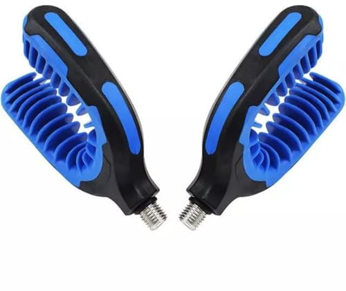 GAOHOU 2 x U-Auflage Butt Gripper Rest Pod Rod Rest Karpfen Angelrute Kopf Halter für Angelruten Angeln Hinterrutenauflage Blau