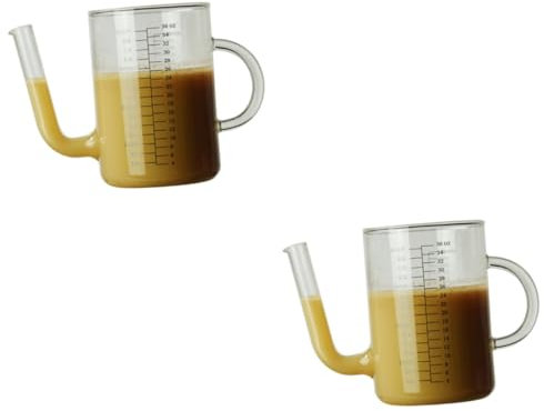 MOLUCKFU 2stücke Kaltwasser-kanne Mit Hitzebeständiger Saftbehälter Für Zuhause Für Kalte Und Heiße Getränke Aus Lebensmittelechtem Glas Einfach Zu Reinigen Für Partys Und Picknicks