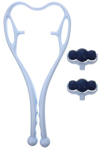 FRCOLOR Manuelle Nackenklemme Nacken Und Schultermassagegerät Nackenmassagerolle Triggerpunkt Massagegerät Haushaltsmassagegerät Nackenmuskelrolle Nackenmassagegerät