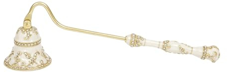 bordorsse Candle Snuffer, Vintage Candle Extinguisher with Long Durable Handle, Metal Wax Snuffer for Belling Over Candle Flame, Decorative Wick Snuffer is Perfect for Candle Lovers as Gifts