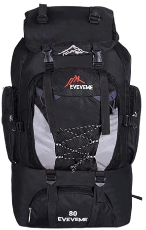 Hiking Backpack 90L Rucksack for Men & Women Waterproof Travelling Large Trekking Bags Outdoor Daypack Hiking BackpackLightweight with Waist Strap Durable Camping Backpack for Outdoor Adventures