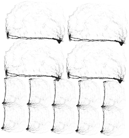 ASAKKURA 20pcs Invisible Elastic Edge Mesh Hair Nets for Women High Breathability Stretchy Nylon Mesh Bun Covers for Ballet Dance Wig Styling Sleeping Comfortable Fit