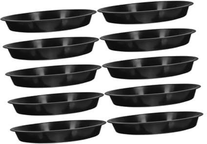 DOITOOL 10pezzi Sottovasi Rotondi in Plastica per Piante da Interno Riutilizzabili per Vasi da Fiori e Bonsai Impermeabili per Proteggere Pavimenti e Scrivanie