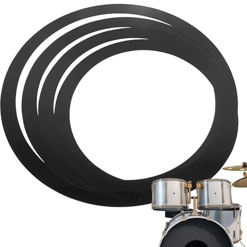 Drum Tone Control Ringe – 4er Set Dämpfungsringe 10/12/14/16 Zoll | Muffler Für Snare & Tom Trommeln | Percussion Zubehör Zur Obertöne Reduzierung & Klangkontrolle