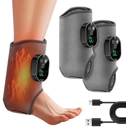 2 Stück Elektrischer Fußmassager, 3-in-1Cordless Fußmassager mit Timer