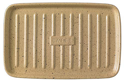 Römertopf BBQ Plancha med rektangulär grillstång av naturlig ton 33 x 32 cm