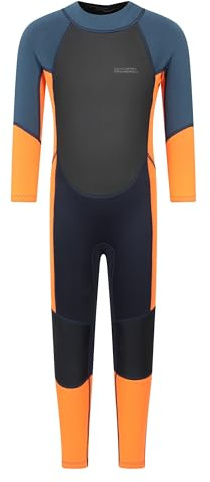 Mountain Warehouse Kinder-Neoprenanzug - 2mm, Kinder-Schwimmanzug mit LSF 50+, Wetsuit aus Neopren für Jungen und Mädchen - Frühling, Sommer, Schwimmen Hell-Orange Kinder 164 EU (13 Jahre)
